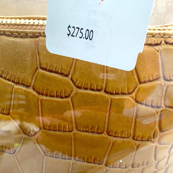 STAUD SHIRLEY BAG IN TAN CROC EMBOSSED - Picture 7 of 15
